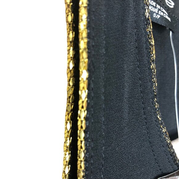 Bebe Tunic Top Split Sides Open Back Sheer Lined Romantic Whimsigoth Black Sexy - Picture 3 of 12